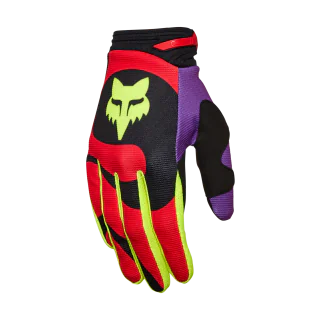 Fox Motocross Gloves 180 Emotion - Fluo Red