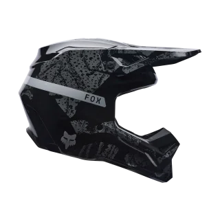 Fox Motocross Helmet V1 BNKR - Black / Camo / White