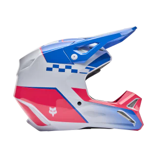 Fox Motocross Helmet V1 Collect - Blue / Pink