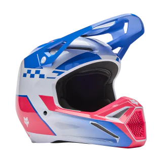 Fox Motocross Helmet V1 Collect - Blue / Pink