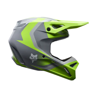 Fox Motocross Helmet V1 Frame - Grey / Yellow