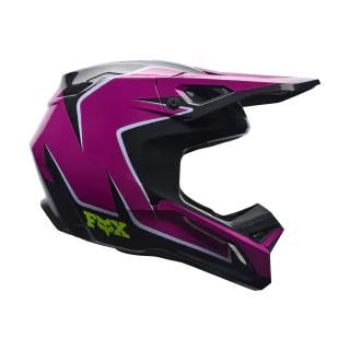 Fox Motocross Helmet V1 Raid - Purple / Lava