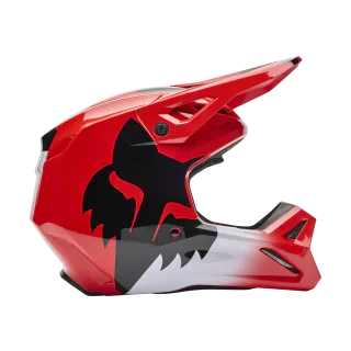 Fox Motocross Helmet V1 Shield - Fluo Red