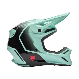 Fox Motocross Helmet V3 Drip - Turquoise