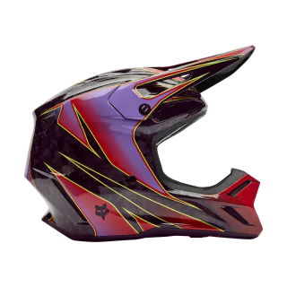 Fox Motocross Helmet V3 RS Canvas - Red