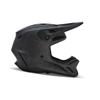 Fox Motocross Helmet V3 RS Carbon Solid - Matte Black