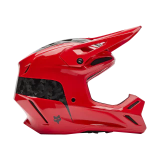 Fox Motocross Helmet V3 RS Fracture - Fluo Red