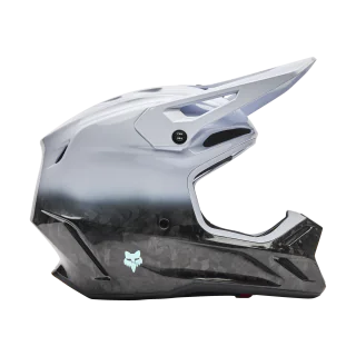 Fox Motocross Helmet V3 RS Ghost - White