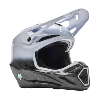 Fox Motocross Helmet V3 RS Ghost - White