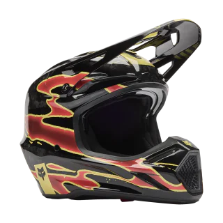 Fox Motocross Helmet V3 RS Inning - Black