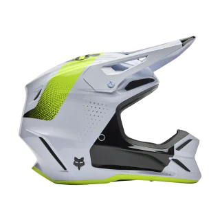 Fox Motocross Helmet V3 Tine - White