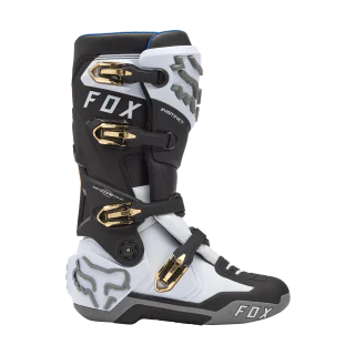 Fox Motocross Boots Instinct - White / Black / Grey