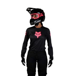 Fox Women Motocross Jersey 2027 180 Blackout - Black