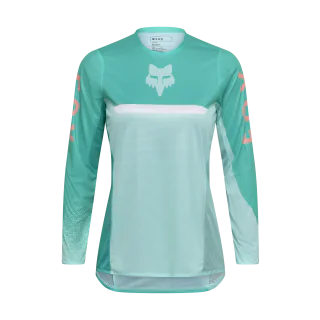 Fox Women Motocross Jersey Flexair Fracture - Aqua