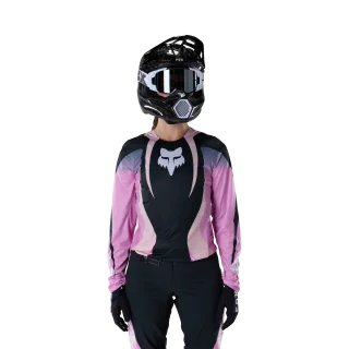 Fox Women Motocross Jersey 2027 Flexair Thorn - Black / Pink