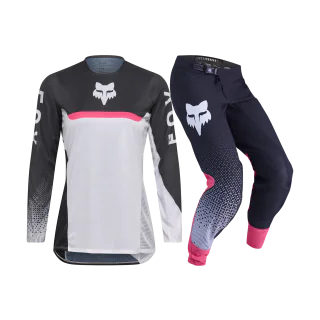 Fox Women Motocross Gear Flexair Fracture - White / Black