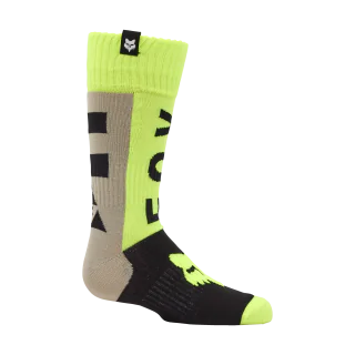 Fox Youth Motocross Socks 180 Collect - Grey / Yellow