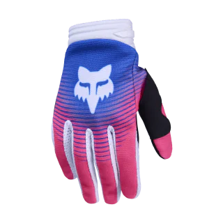 Fox Youth Motocross Gloves 2026 180 Collect - Blue / Pink