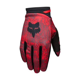 Fox Youth Motocross Gloves 2027 180 Abyss - Fluo Red
