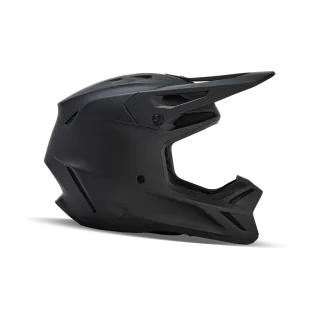 Fox Youth Motocross Helmet V3 Solid - Matte Black