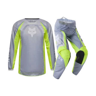 Fox Youth Motocross Gear 2027 180 Frame - Grey / Yellow