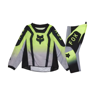 Fox Mini Motocross Gear 180 Lean - Fluo Yellow
