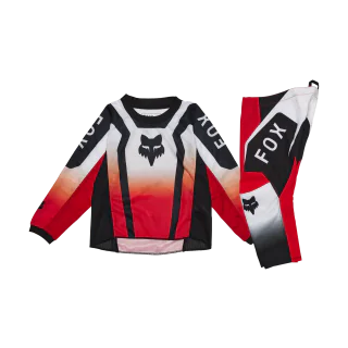 Fox Mini Motocross Gear 180 Lean - Fluo Red