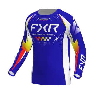FXR Motocross Gear Clutch Pro - Royal / Yellow / Red