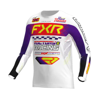 FXR Motocross Gear Podium Gladiator - White / Purple / Red