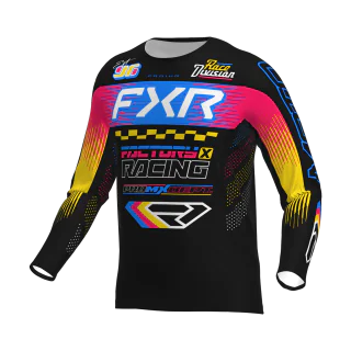 FXR Motocross Gear Podium Gladiator - Black / Blue / Razz