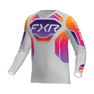 FXR Motocross Gear Podium Relay - Grey / Purple / Tangerine