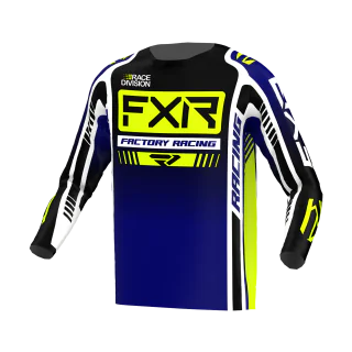 FXR Motocross Jersey Clutch Pro - Midnight / HiVis / White