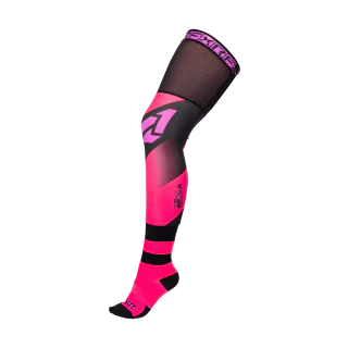 FXR Motocross Socks Long Kneebrace - Razz / Pink