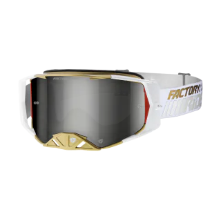 FXR Motocross Goggle Factory Ride - Crisp - Smoke / Silver