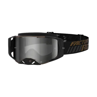 FXR Motocross Goggle Factory Ride LE - Black / Bronze - Smoke / Silver