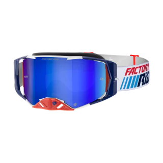 FXR Motocross Goggle Factory Ride - Patriot - Mirror Blue