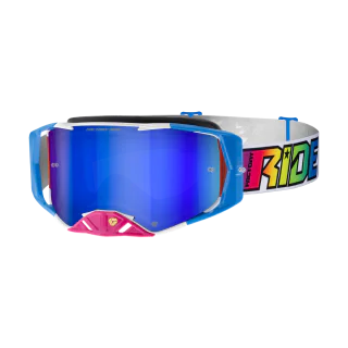 FXR Motocross Goggle Factory Ride - Prism - Mirror Blue