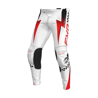 FXR Motocross Pants Clutch Pro - White / Red / Black