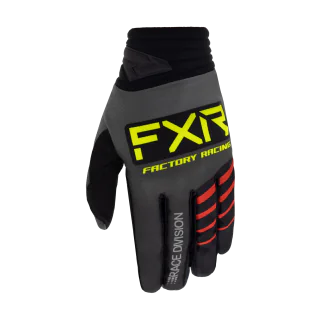 FXR Motocross Gloves Prime - Grey / Black / Hi-Viz