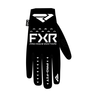 FXR Motocross Gloves Pro-Fit Air - Black / White