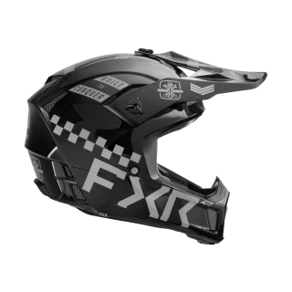 FXR Motocross Helmet Clutch Gladiator - Chrome