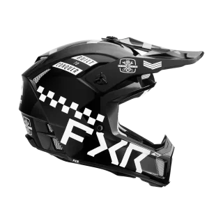 FXR Motocross Helmet Clutch Gladiator - Black / White