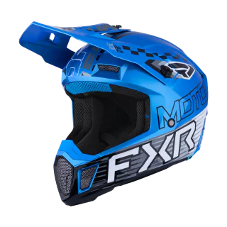 FXR Motocross Helmet Clutch Race Div - Blue
