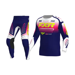 FXR Motocross Gear Clutch - Navy / Razz / White