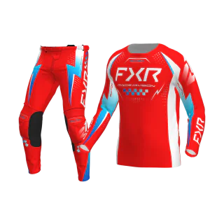 FXR Motocross Gear Clutch Pro - Red / Blue / White