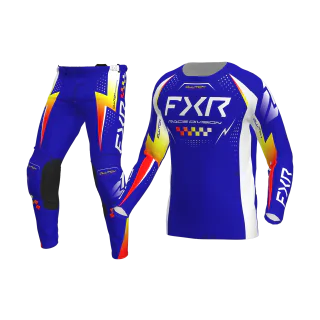FXR Motocross Gear Clutch Pro - Royal / Yellow / Red