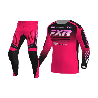FXR Motocross Gear Clutch - Razz / Black / Pink
