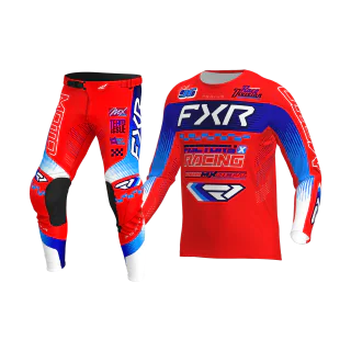 FXR Motocross Gear Podium Gladiator - Red / Blue / White