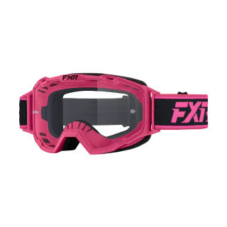 FXR Youth Motocross Goggle Maverick Prime - Razzle - Clear