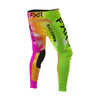 FXR Youth Motocross Pants Podium - Acid Sherbert